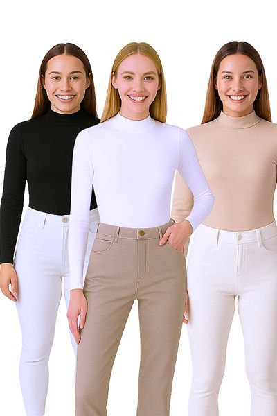 par lingerie pl Women's Fishing Neck Long Sleeve 3-Piece Sleeve Set