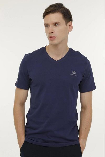 lumberjack Ανδρικό κοντομάνικο βασικό μπλουζάκι Ct-106 Navy Blue 101349578