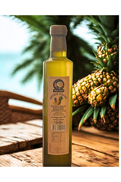 Haci Kamil ANANAS BROMELAİN SİRKESİ 500 ML CAM ŞİŞE DOĞAL FERMENTE