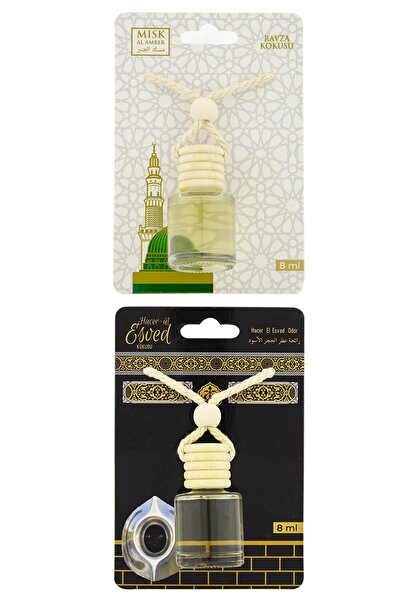 ESVED Medine Ravza Kokusu Ve Hacerül Kokusu 8 Ml Araba Kokusu Cam Şişe