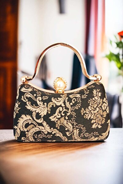 ImPolo Ειδική βραδινή τσάντα φορέματος με φιγούρα και μοτίβο Ζιργκόν πέτρα Βρ...