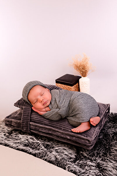 nesia Gri Anne Yanı Bebek Yatağı, Oyun Minderi, Yer Minderi, Çocuk Yatağı, Ar...