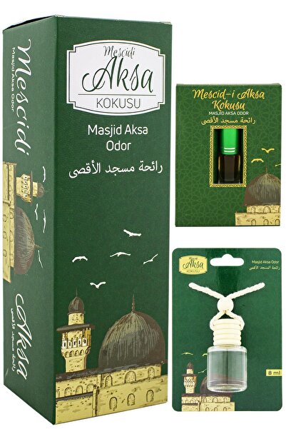 ESVED Mescidi Aksa Kokusu 400ml Sprey Ve Mescidi Aksa Kokusu 8 Ml Araba Kokus...