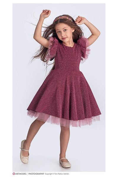 RAPAPA Rochie de seară pentru fete, pentru ocazii speciale, cu sclipici, 167372gk