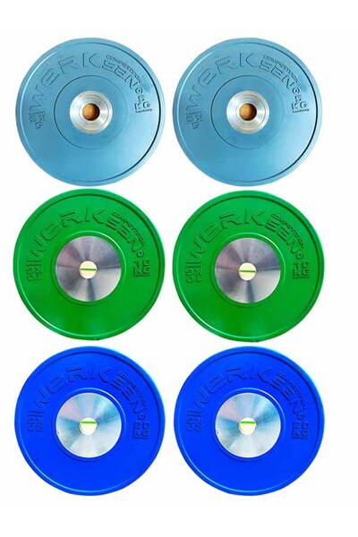 WERKSAN Crossfıt Müsabaka Bumper Plaka Set 70 Kg
