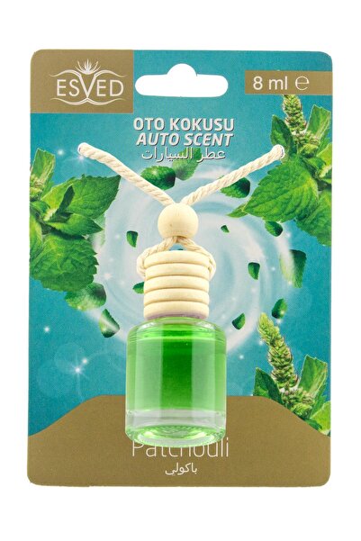 ESVED Paçuli Kokusu 8 Ml Araba Kokusu Cam Şişe