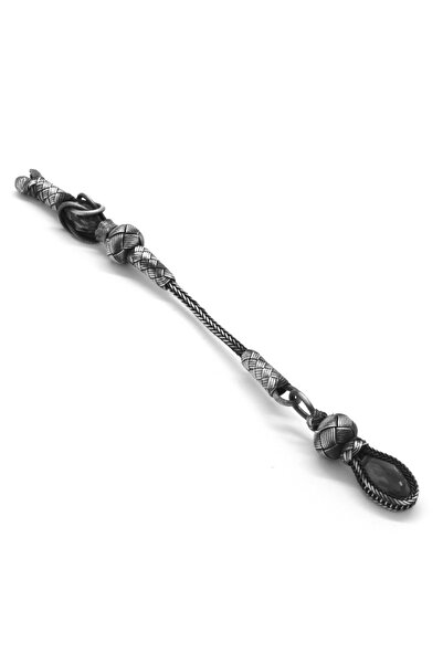 Tesbihane Чорний циркон з 1000 каратним сріблом Kazaz Püskül