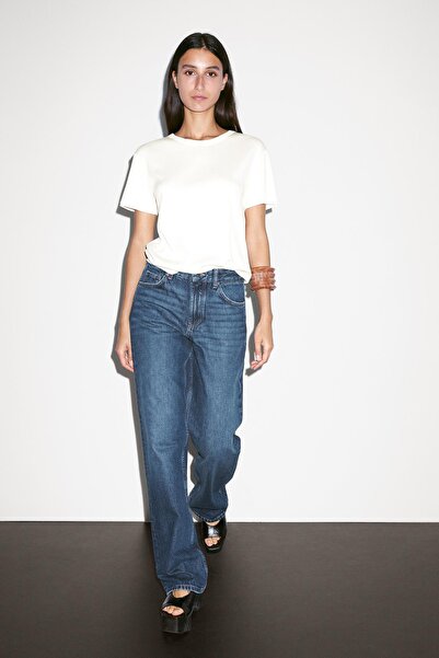Massimo Dutti %100 pamuklu ve kısa kollu t-shirt