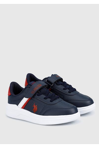 U.S. Polo Assn. U.S. Polo Assn. Berkeley Jr 3fx Boy Sneaker Shoes Navy 31-35