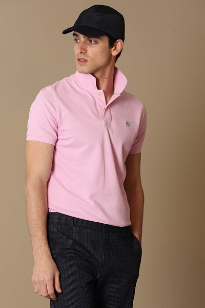 Lufian Tricou pentru bărbați Laon Sports Polo Guler roz