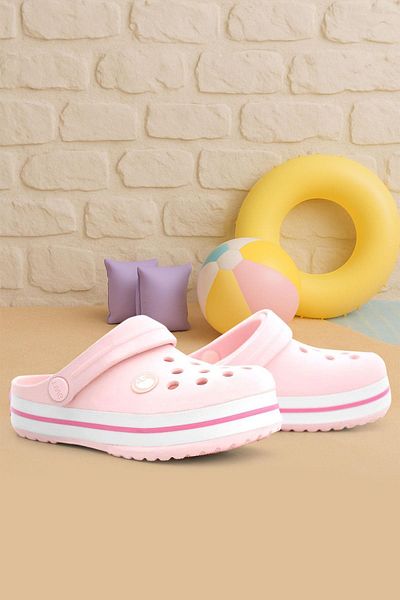 hapshoe Powder Pink Summer Eva Girl's Slippers Sandals