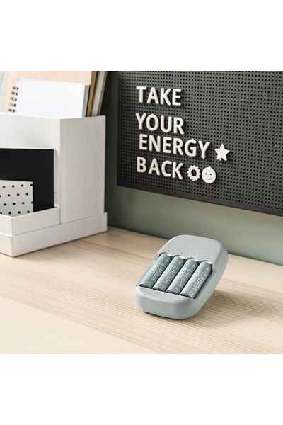 IKEA Ladda Rechargeable Aaa Battery –1.2v, 750mah Nimh, Eco-friendly, Pre-charged