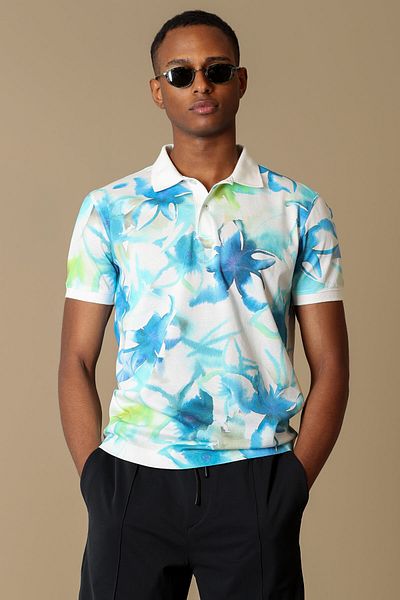 Lufian Tricou polo Masar Smart pentru bărbați, albastru
