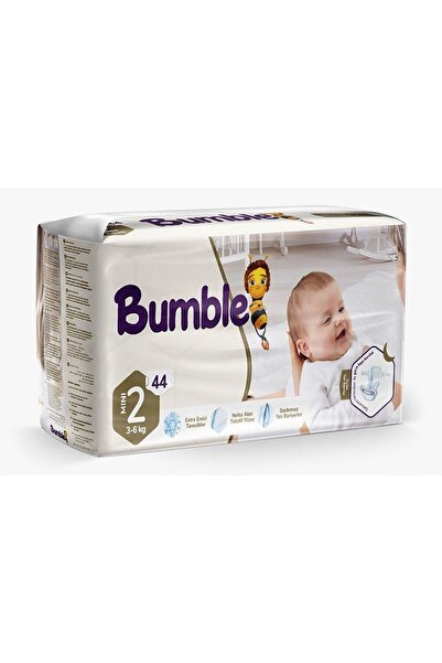 Bumble 2 Numara Mini Bebek Bezi İkiz Paket 44 Adet | 3-6 Kg