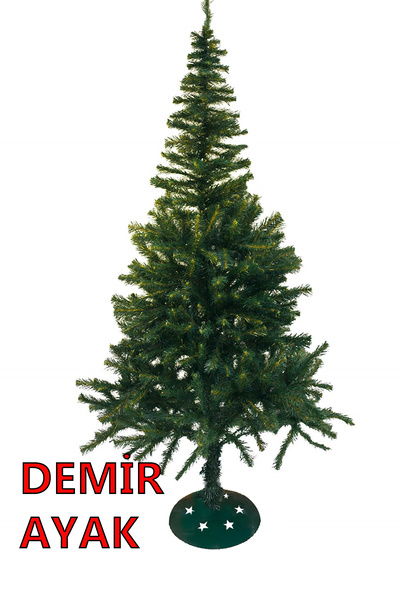 Parti dolabı 150 Cm Yılbaşı Çam Ağaç Seti 10 Metre Pilli Rgb Ledli Işık Tepe Yıldızı 33 Parça Süs, 2 Kar Spreyi