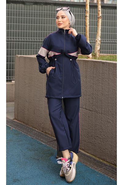 Ryzi Moda Γυναικεία αθλητική φόρμα με φερμουάρ - Σετ δύο