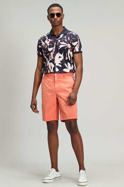 Lufian Ανδρικό σορτς Chino Zegler Sports Slim Fit Πορτοκαλί