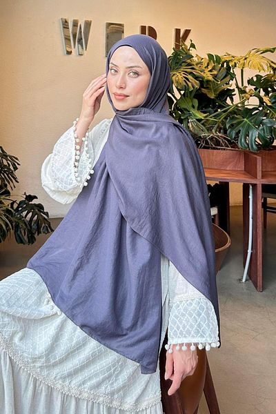 lamelif Comfort Cotton Shawl Anthracite