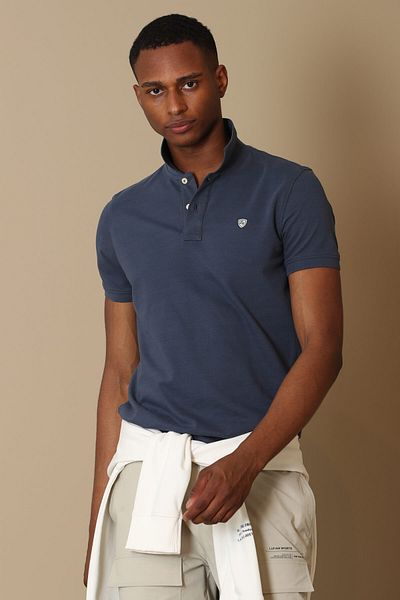 Lufian Ανδρικό μπλουζάκι Anthracite Laon Sports Polo Neck
