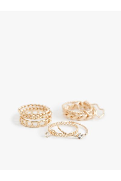 Koton Stone Detailed Set of 8 Rings