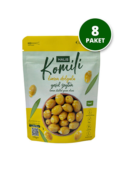 Komili Limon Dolgulu Yeşil Zeytin 8x170g
