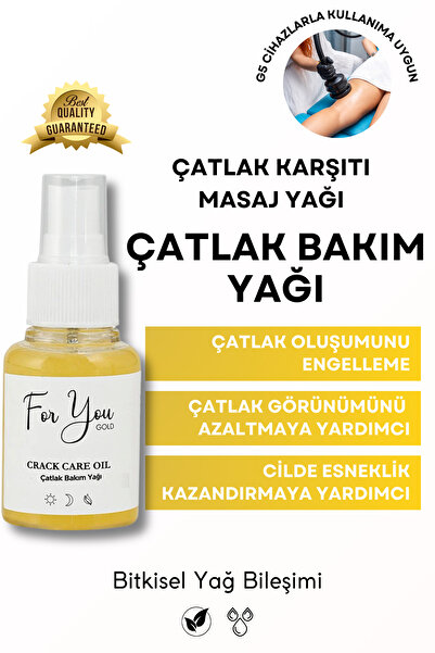 For You Gold Çatlak Karşıtı Cilt Bakım Yağı & Hamile Çatlak Bakım Yağı