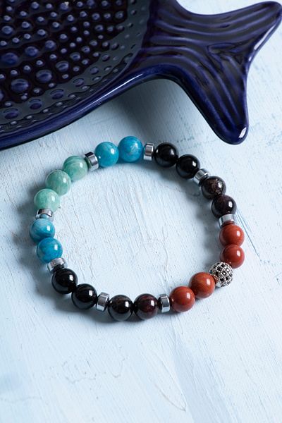 Deniz Doğal Taş Certified Virgo Bracelet – with Jasper and Lal Energy