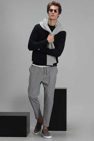 Lufian Ανδρικό πουλόβερ Bend Navy Blue