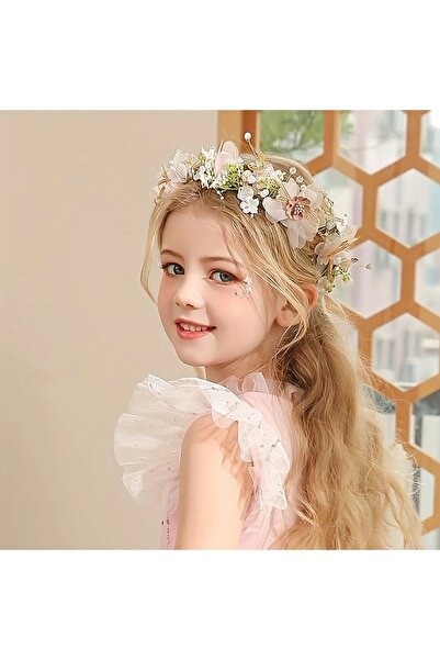 GlassySKY إكسسوار شعر أنيق وعصري مزين بالزهور لعيد الميلاد/الزفاف/الحناء/الحف...