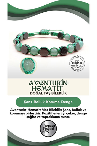 OSMANLI DEĞERLİ TAŞ سوار Aventurine-Hematite من الحجر الطبيعي غير اللامع بربا...
