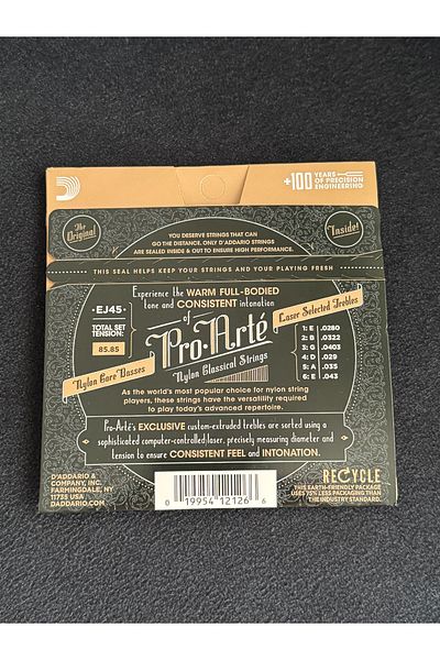 OEM Χορδή κλασικής κιθάρας Daddario EJ 45 Normal Tension