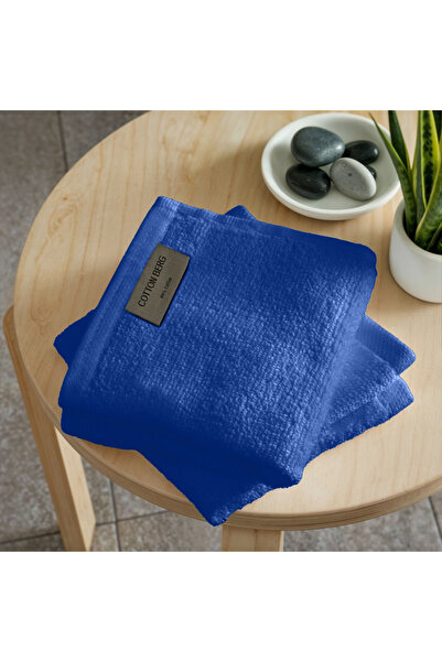Generic Premium Cotton Face Towel – Quick Dry & Gentle on Skin Blue