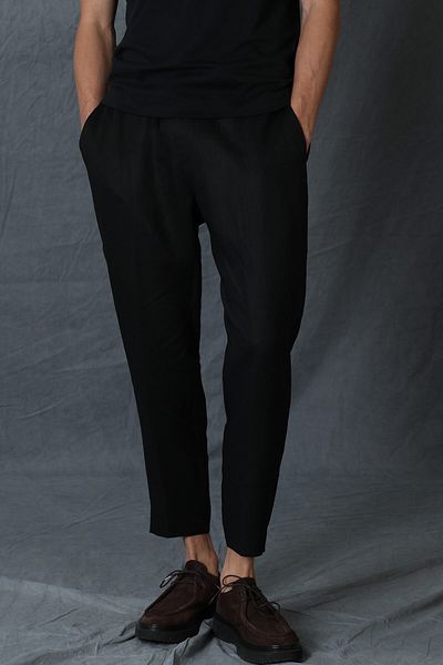 Lufian Ανδρικό παντελόνι Chino Karl Sports Tailored Fit Black
