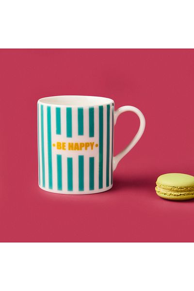 Evidea Kitchen Be Happy Mug - Green - 290 ml
