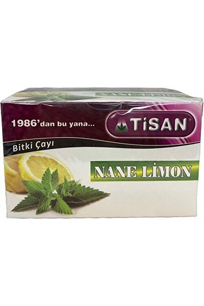 Tisan 20 Filtered Mint Lemon Herbal Tea Bags
