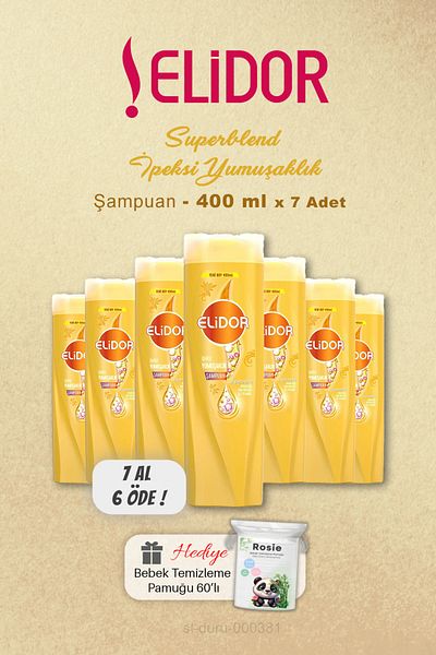 Elidor Buy 7 Pay 6 Shampoo Silky Softness 400 Ml, Rosie Gift