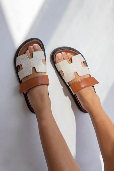 Shoebuo Papuci de damă cu bandă velcro