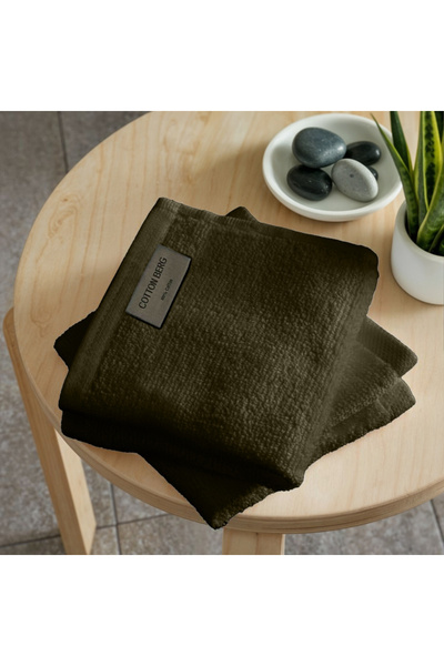 Generic Premium Cotton Face Towel – Quick Dry & Gentle on Skin Military Green