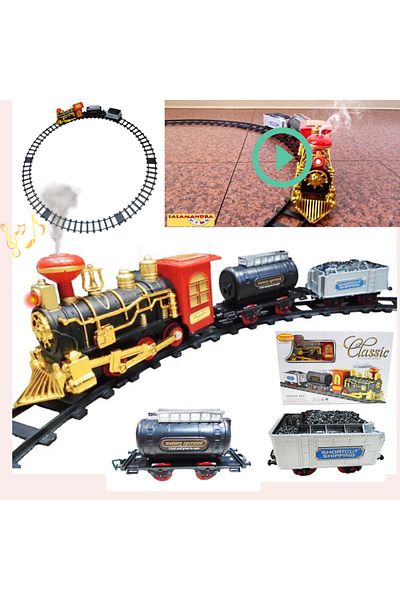 Salamandra Classic train set on rails, with steam, sounds and lights