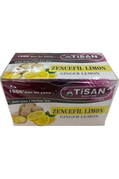 Tisan Ginger Lemon Herbal Tea 20 Filtered Bags