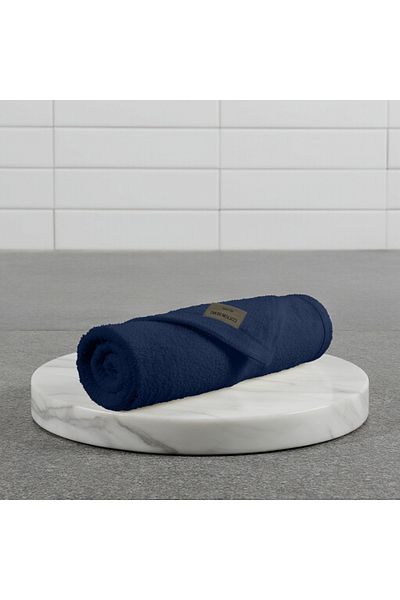 Generic Premium Cotton Face Towel – Quick Dry & Gentle on Skin Navy Blue