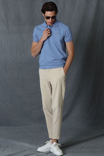 Lufian Tricou Polo Sport Laon pentru bărbați, albastru
