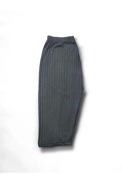 Erdenay Tekstil Stretchy Ribbed Below Knee Plus Size Maternity Women's Capri