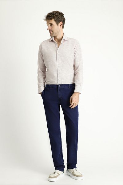 Kiğılı Regular Fit Lycra Denim Look Pants with Elastic Waist