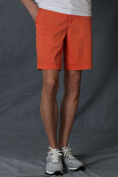 Lufian Ανδρικό σορτς Chino Zegler Sports Slim Fit πορτοκαλί