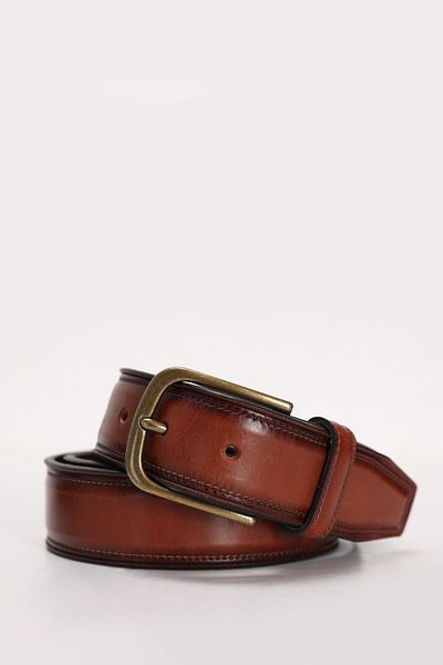 Lufian Benar Men's Leather Belt Brown