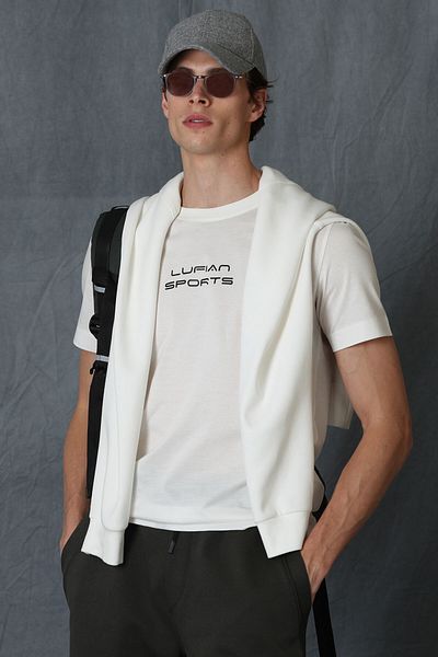 Lufian Tricou alb cu model grafic Tony