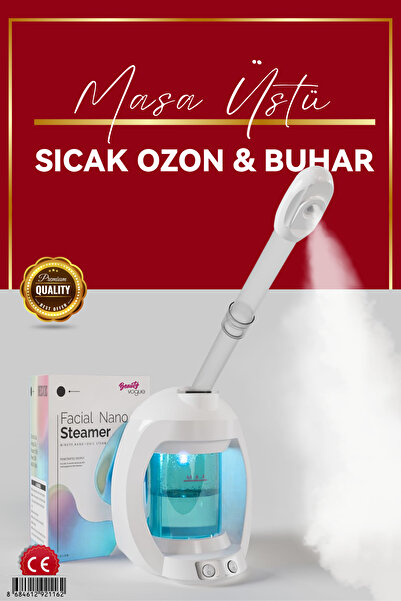 Beauty Vogue Masaüstü Vapozon Yüz Cilt Buhar Makinesi Ozonlu Cilt Bakımı Profesyonel - Taşınabilir