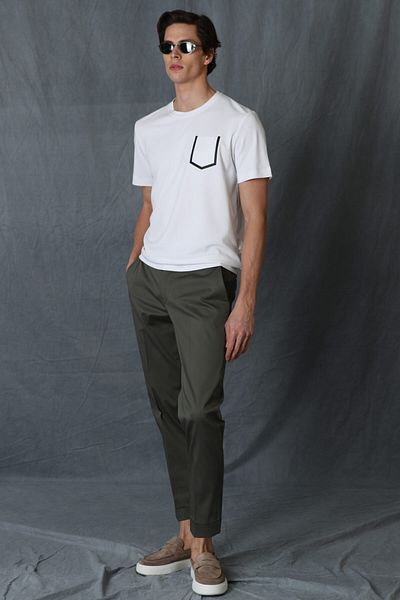 Lufian Sirius Modern Graphic T-Shirt White