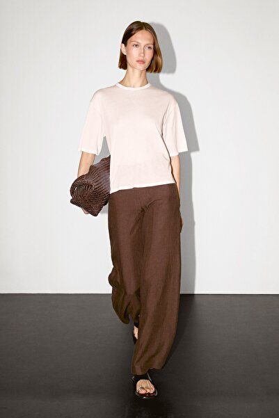 Massimo Dutti %100 pamuklu ve kısa kollu t-shirt